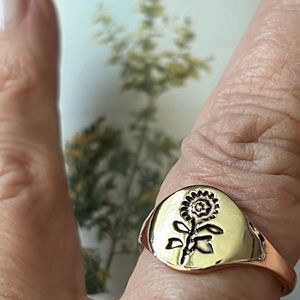 Golden Sunflower ring